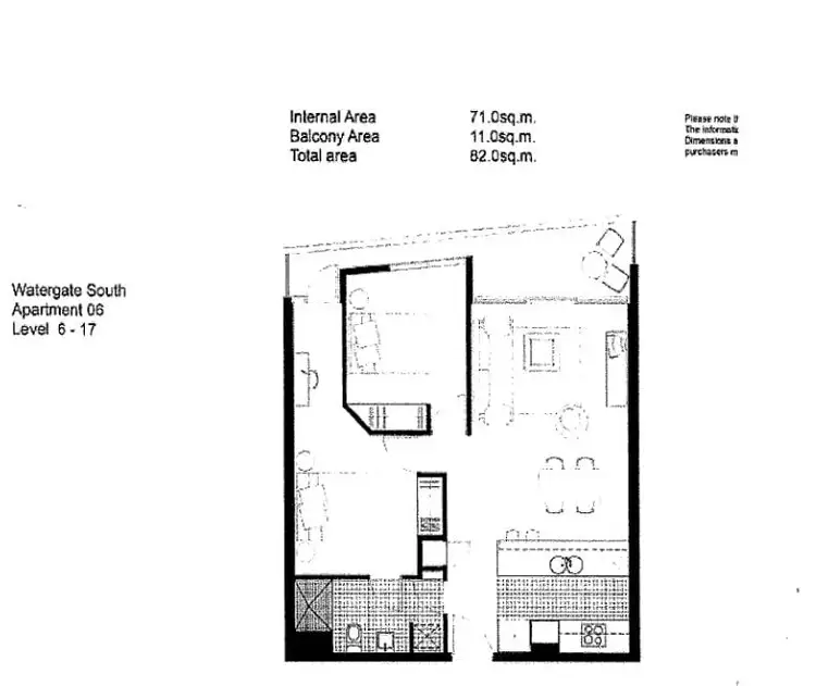 Floorplan of Homely apartment listing, 1306/8 Waterview Walk, Docklands VIC 3008