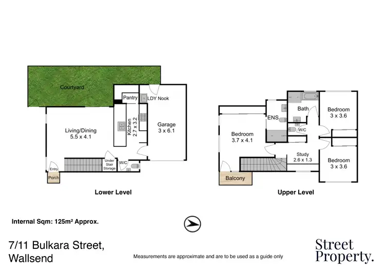 Floorplan of Homely townhouse listing, 7/11 Bulkara Street, Wallsend NSW 2287