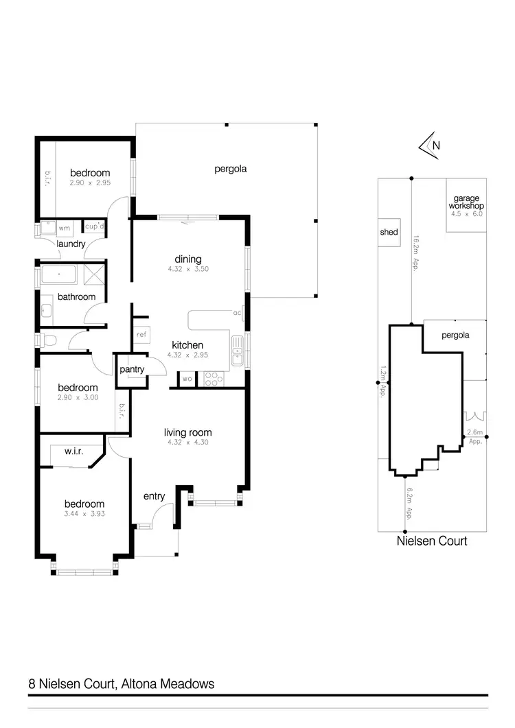 Floorplan of Homely house listing, 8 Nielsen Court, Altona Meadows VIC 3028