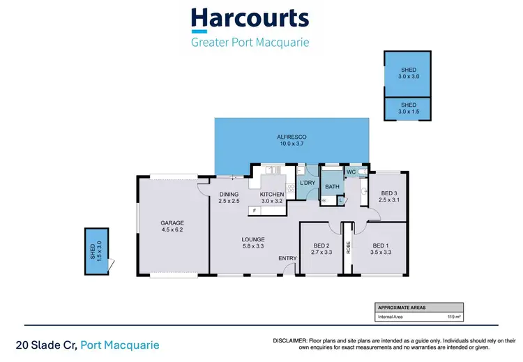 Floorplan of Homely house listing, 20 Slade Crescent, Port Macquarie NSW 2444