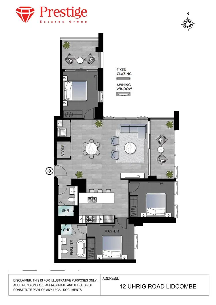 Floorplan of Homely apartment listing, 12 Urig Road, Lidcombe NSW 2141