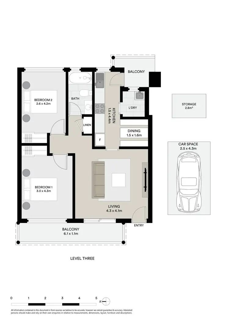 Floorplan of Homely apartment listing, 7/284 Birrell Street, Bondi NSW 2026