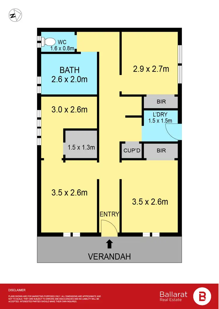 Floorplan of Homely house listing, 1/110 Yarrowee Parade, Redan VIC 3350