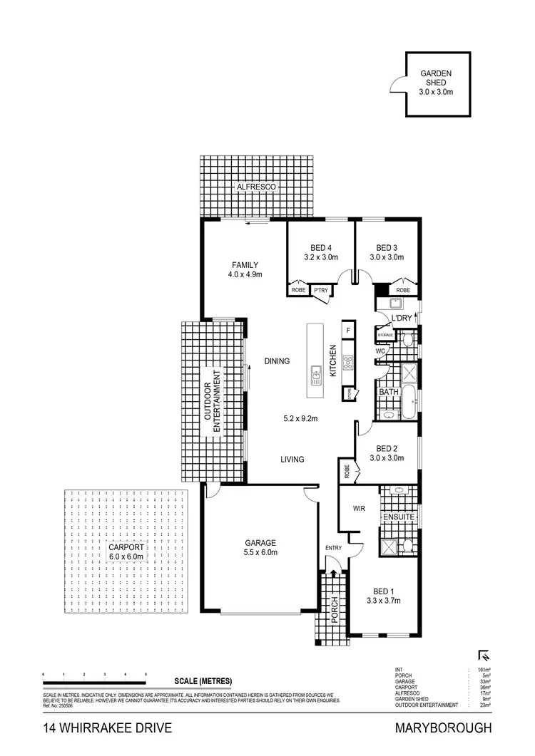 Floorplan of Homely house listing, 14 Whirrakee Drive, Maryborough VIC 3465