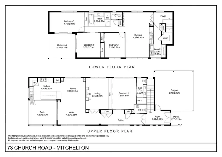 Floorplan of Homely house listing, 73 Church Road, Mitchelton QLD 4053