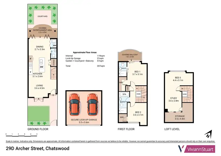 Floorplan of Homely townhouse listing, 29D Archer Street, Chatswood NSW 2067