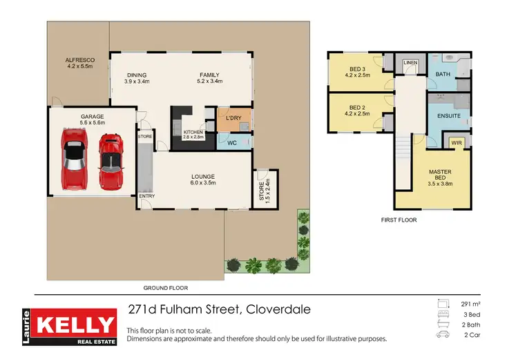Floorplan of Homely townhouse listing, 271d Fulham Street, Cloverdale WA 6105