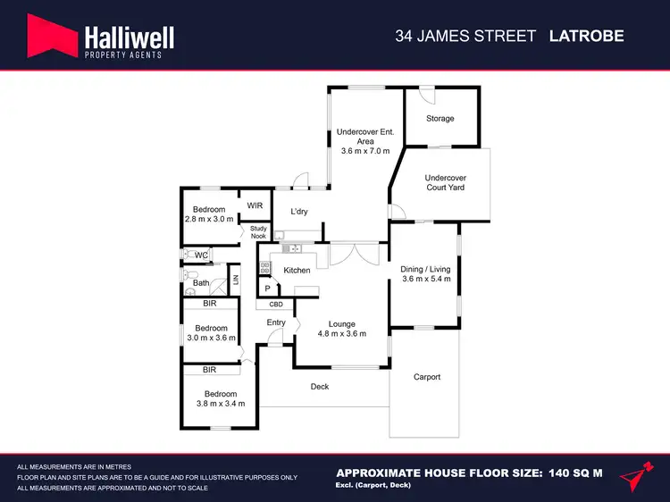 Floorplan of Homely house listing, 34 James Street, Latrobe TAS 7307