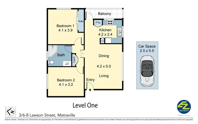 Floorplan of Homely apartment listing, 3/6-8 Lawson Street, Matraville NSW 2036