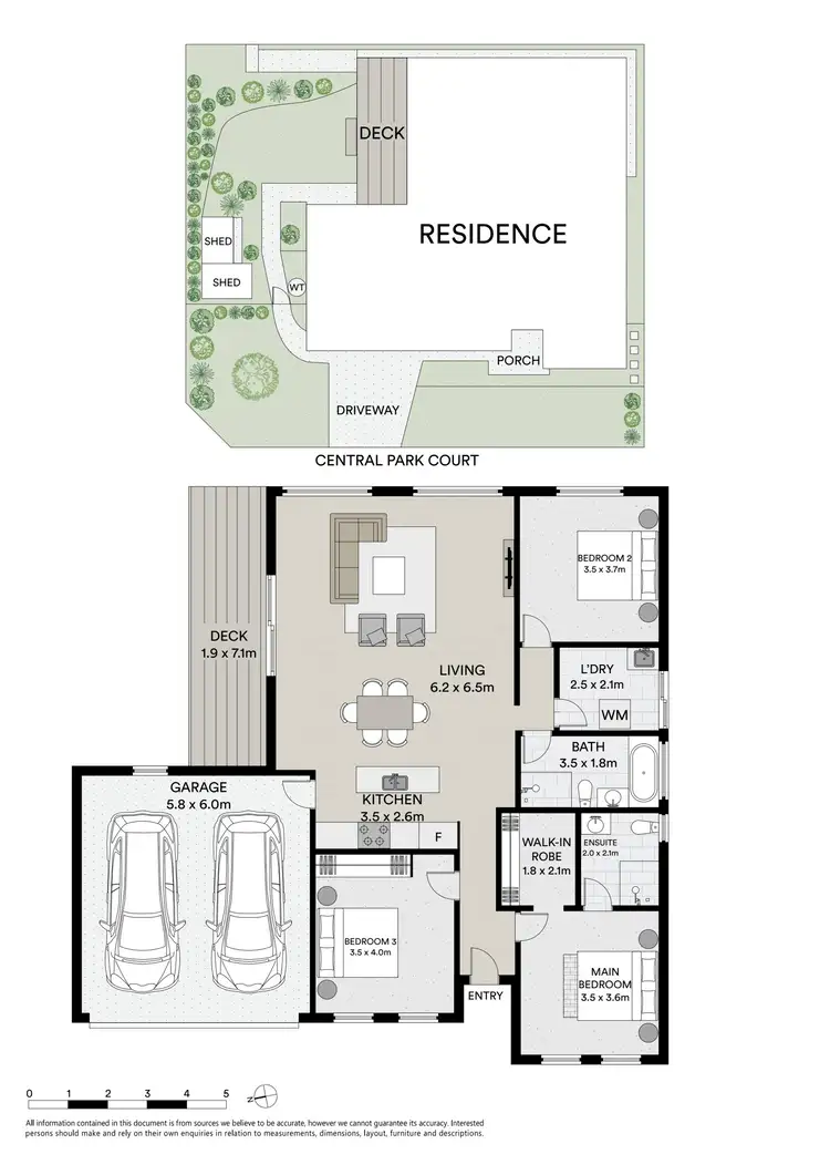 Floorplan of Homely house listing, 6 Central Park Court, Ballan VIC 3342