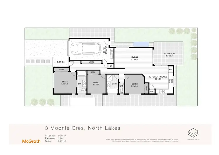 Floorplan of Homely house listing, 3 Moonie Crescent, North Lakes QLD 4509