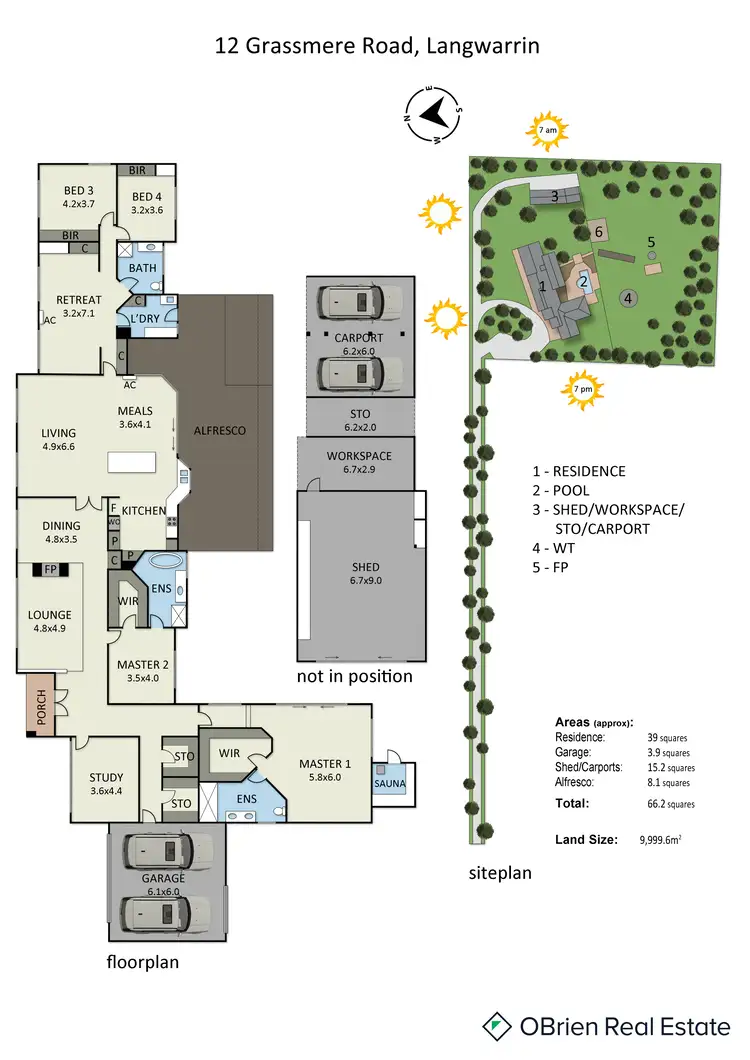 Floorplan of Homely rural property listing, 12 Grassmere Road, Langwarrin VIC 3910