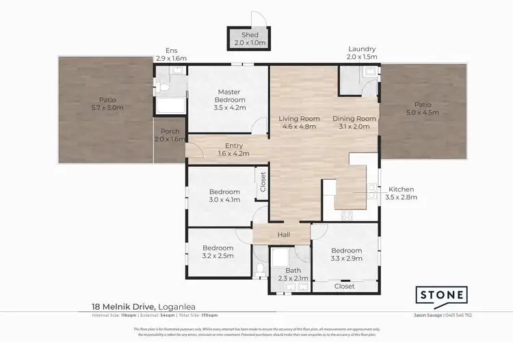 Floorplan of Homely house listing, 18 Melnik Drive, Loganlea QLD 4131