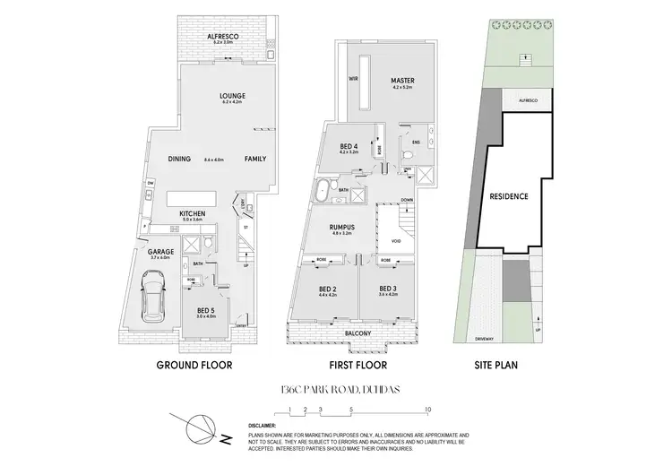 Floorplan of Homely semi-detached listing, 136C Park Road, Dundas NSW 2117