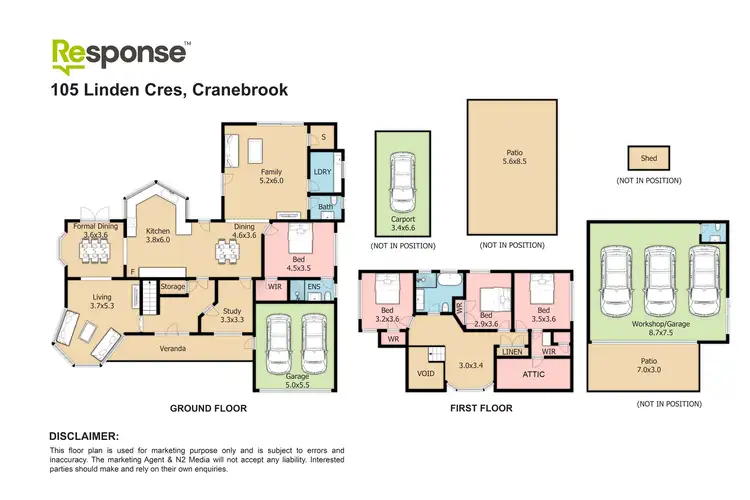 Floorplan of Homely house listing, 105 - 106 Linden Crescent, Cranebrook NSW 2749