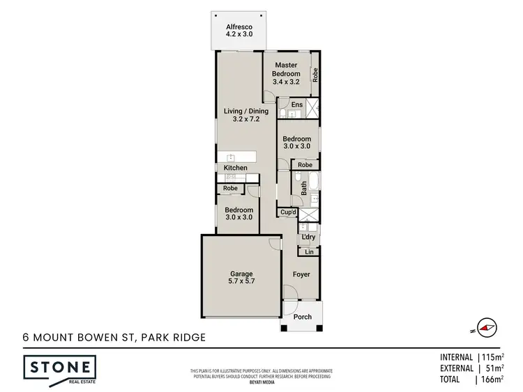 Floorplan of Homely house listing, 6 Mount Bowen Street, Park Ridge QLD 4125