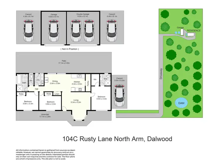 Floorplan of Homely rural property listing, 104c Rusty Lane North Arm, Dalwood NSW 2335
