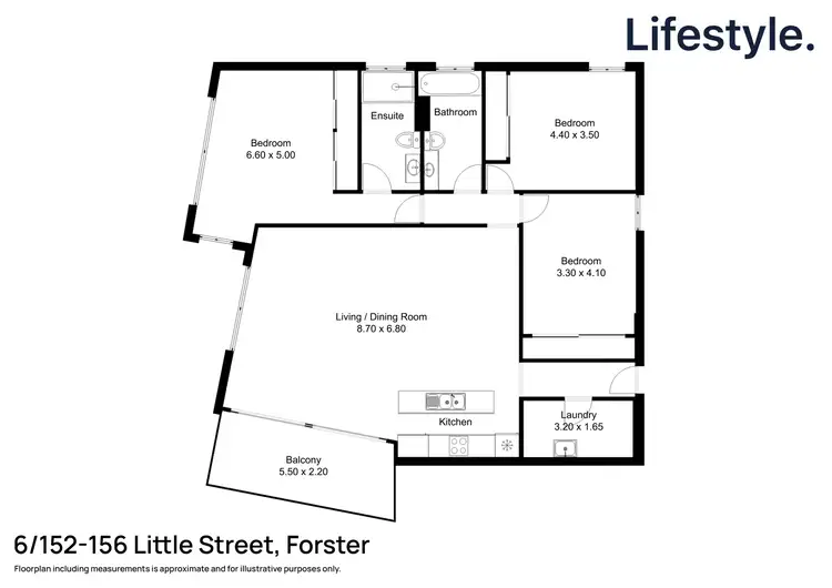 Floorplan of Homely unit listing, 6/152-156 Little Street, Forster NSW 2428