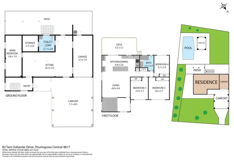 Floorplan of Homely house listing, 82 Tam O'shanter Drive, Thuringowa Central QLD 4817