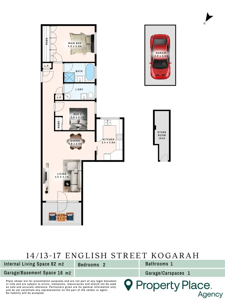 Floorplan of Homely apartment listing, 14/13-17 English Street, Kogarah NSW 2217