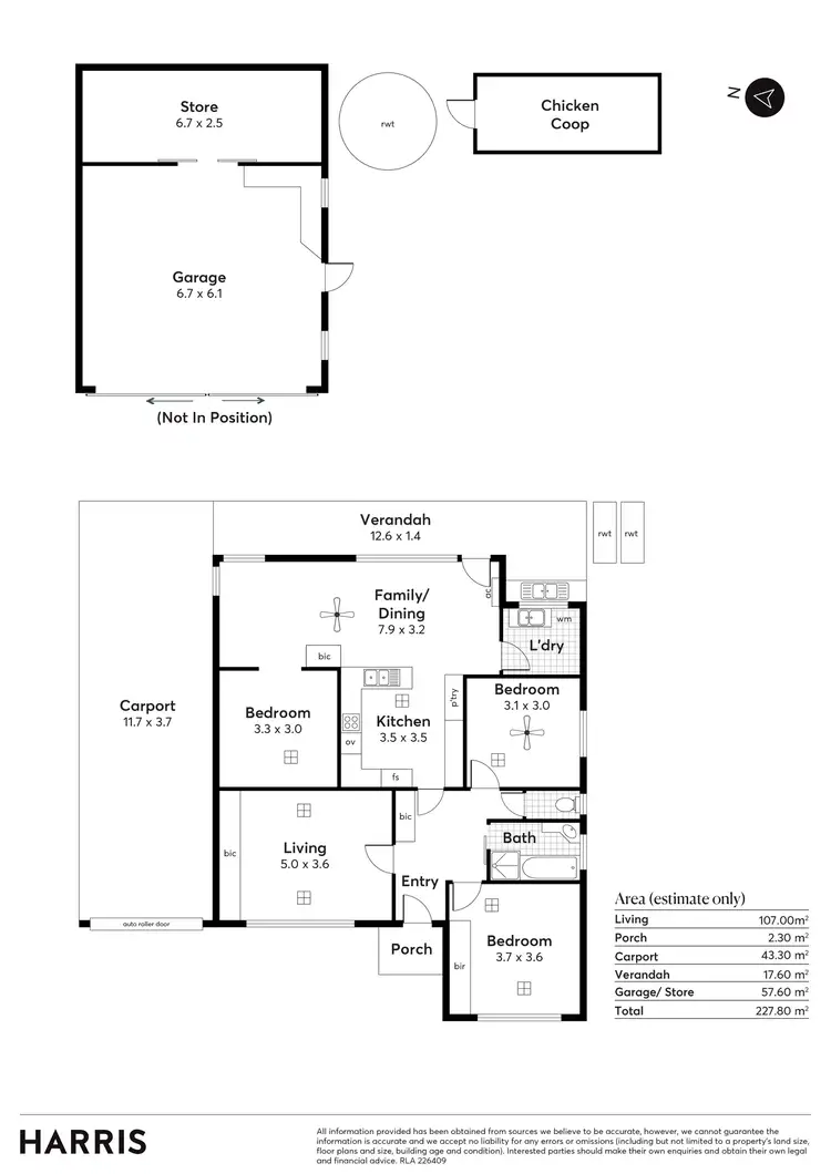 Floorplan of Homely house listing, 168 Railway Terrace, Taperoo SA 5017