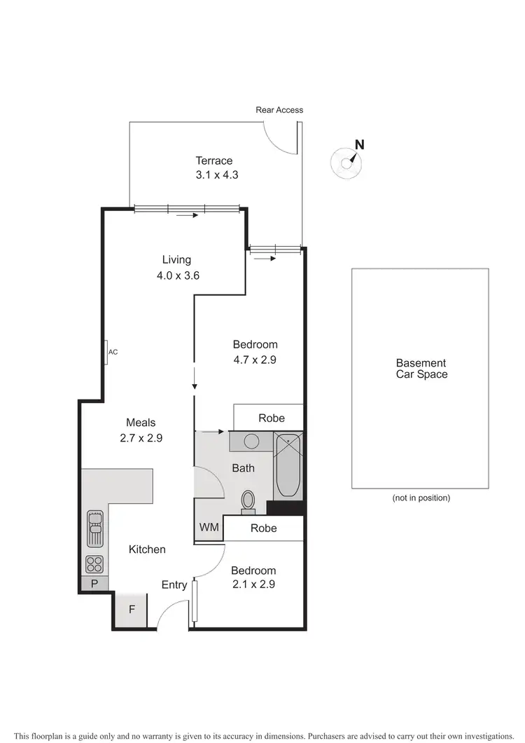 Floorplan of Homely apartment listing, 102/54 Nott Street, Port Melbourne VIC 3207