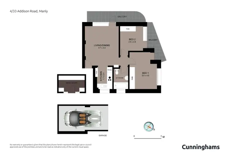 Floorplan of Homely apartment listing, 4/33 Addison Road, Manly NSW 2095