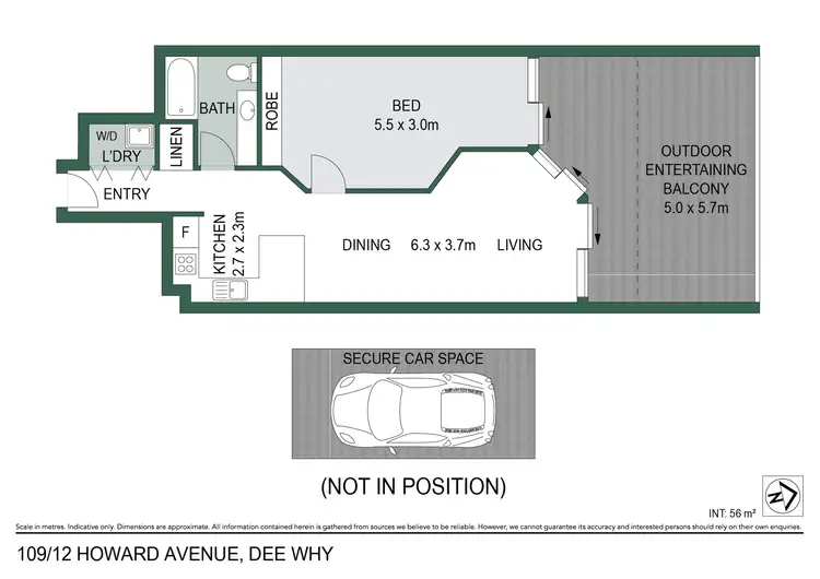 Floorplan of Homely unit listing, 109/12 Howard Avenue, Dee Why NSW 2099