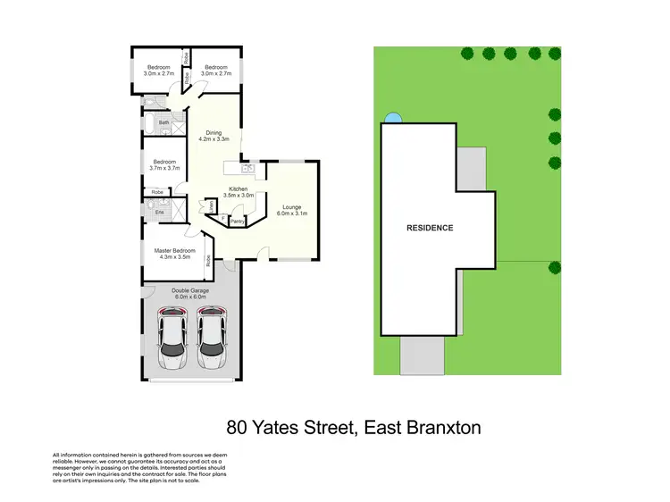 Floorplan of Homely house listing, 80 Yates Street, East Branxton NSW 2335