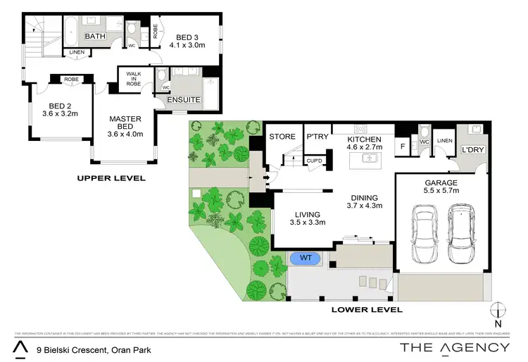 Floorplan of Homely terrace listing, 9 Bielski Crescent, Oran Park NSW 2570