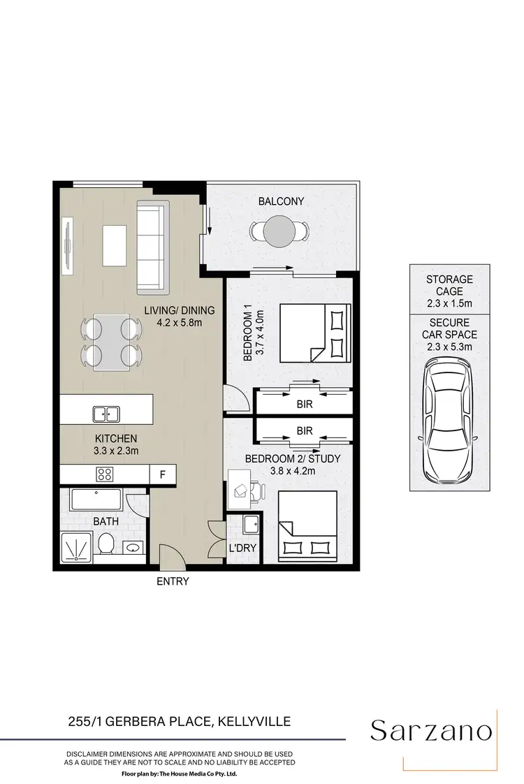 Floorplan of Homely unit listing, 255/1 Gerbera Place, Kellyville NSW 2155
