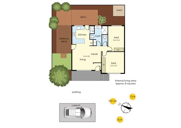 Floorplan of Homely unit listing, 5/2 James Street, Frankston VIC 3199