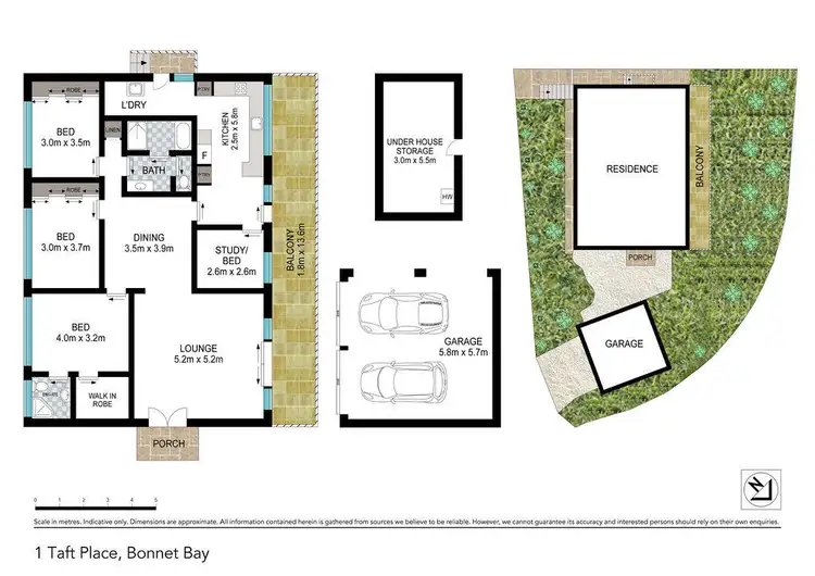 Floorplan of Homely house listing, 1 Taft Place, Bonnet Bay NSW 2226