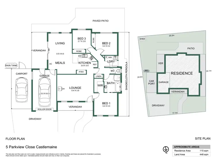 Floorplan of Homely house listing, 5 Parkview Close, Castlemaine VIC 3450