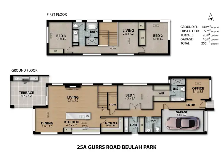 Floorplan of Homely house listing, 25A Gurrs Road, Beulah Park SA 5067