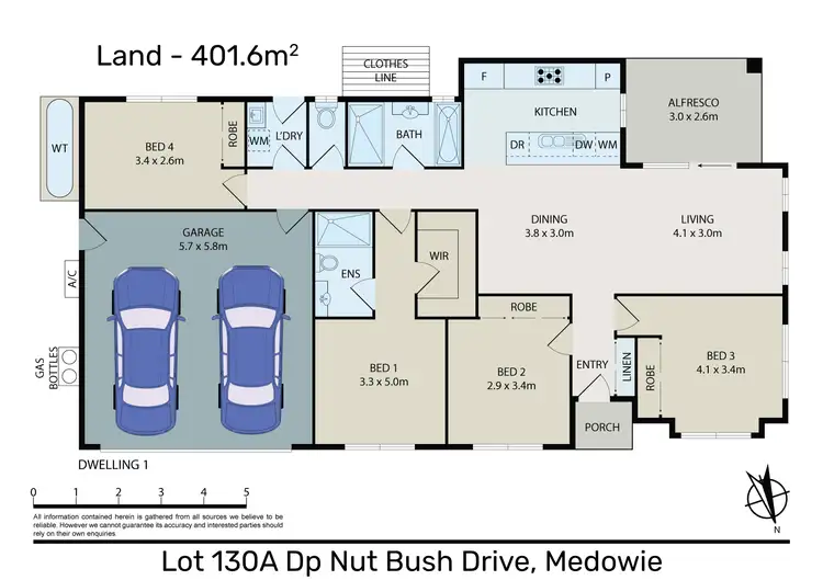 Floorplan of Homely house listing, 3 Nut Bush Drive, Medowie NSW 2318