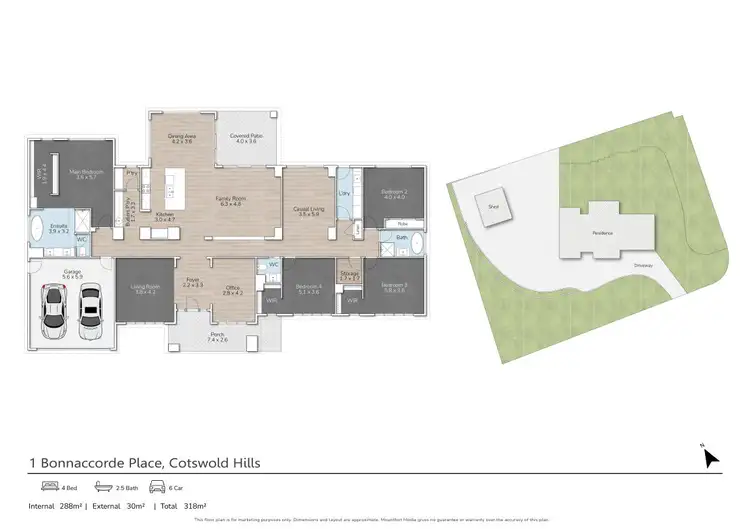 Floorplan of Homely house listing, 1 Bonnaccorde Place, Cotswold Hills QLD 4350