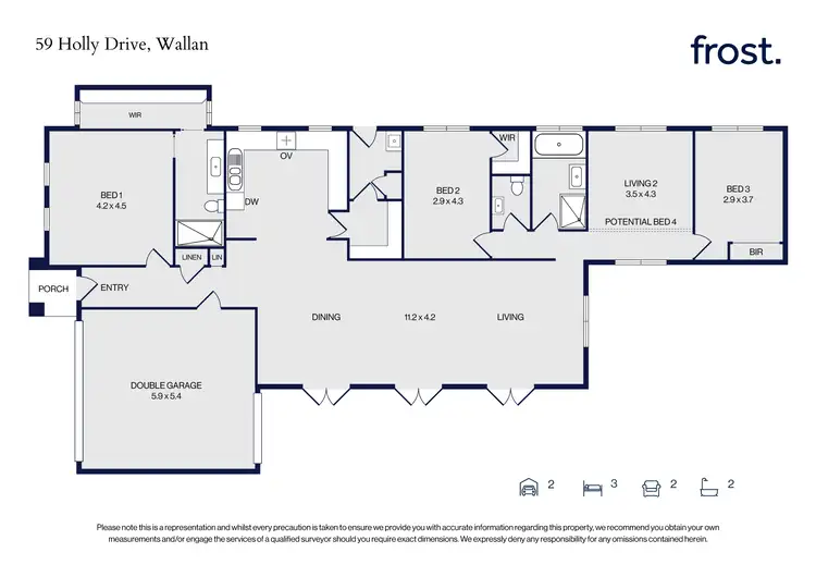 Floorplan of Homely house listing, 59 Holly Drive, Wallan VIC 3756