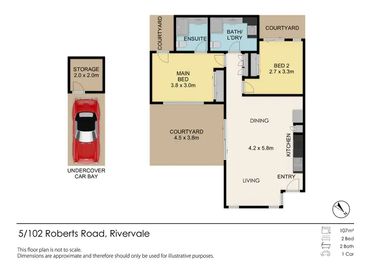 Floorplan of Homely apartment listing, 5/102 Roberts Road, Rivervale WA 6103