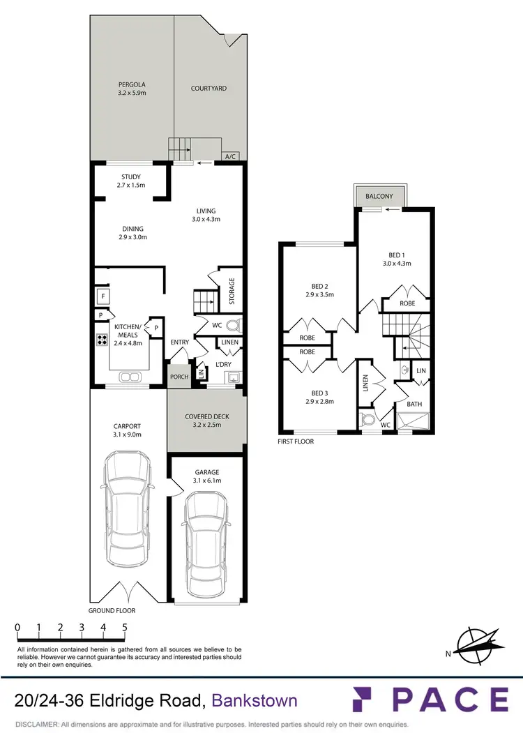 Floorplan of Homely townhouse listing, 20/24-36 Eldridge Road, Bankstown NSW 2200
