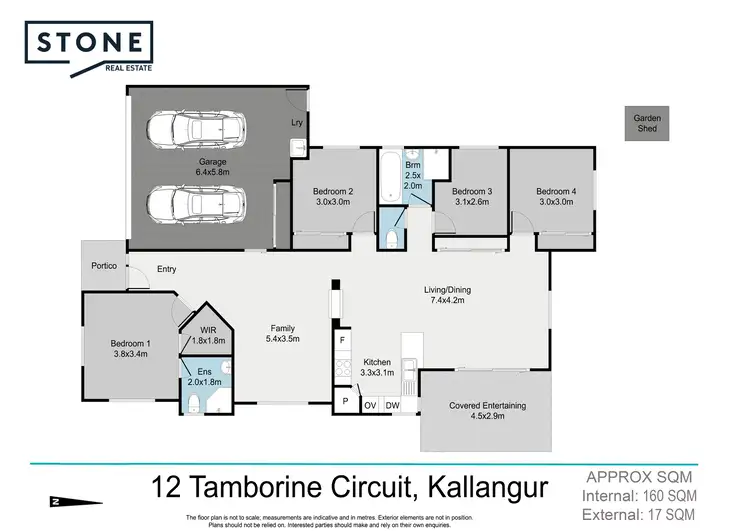 Floorplan of Homely house listing, 12 Tamborine Circuit, Kallangur QLD 4503