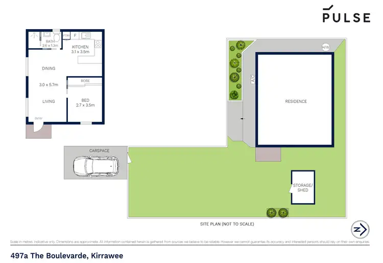 Floorplan of Homely apartment listing, 497A The Boulevarde, Kirrawee NSW 2232