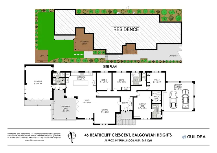 Floorplan of Homely house listing, 46 Heathcliff Crs, Balgowlah Heights NSW 2093