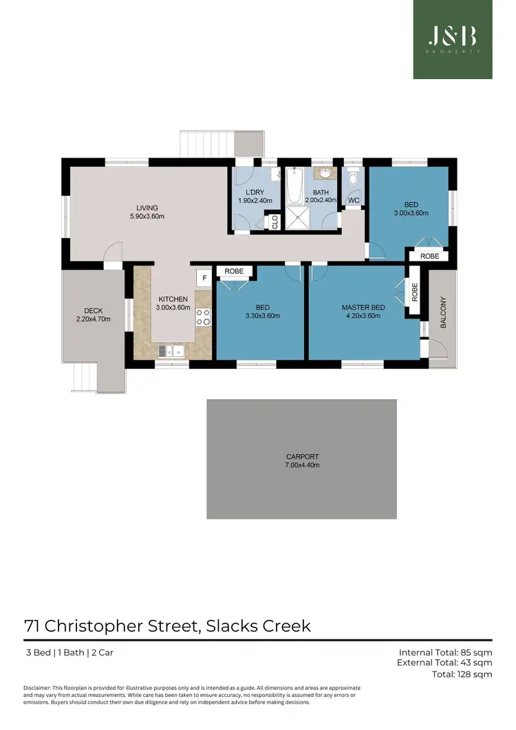 Floorplan of Homely house listing, 71 Christopher Street, Slacks Creek QLD 4127