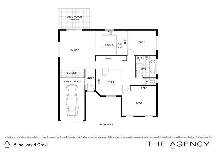 Floorplan of Homely house listing, 8 Jackwood Grove, Boambee East NSW 2452