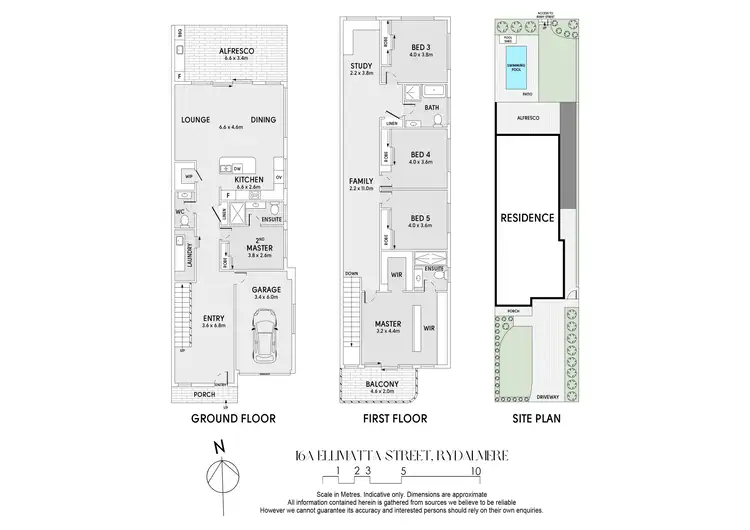 Floorplan of Homely semi-detached listing, 16a Ellimatta Street, Rydalmere NSW 2116