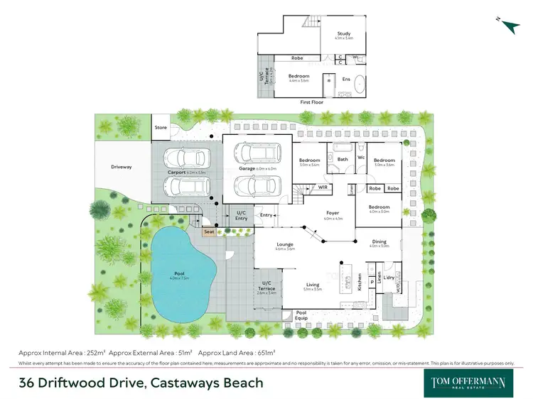 Floorplan of Homely house listing, 36 Driftwood Drive, Castaways Beach QLD 4567