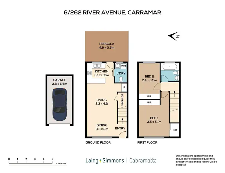 Floorplan of Homely townhouse listing, 6/262 River Avenue, Carramar NSW 2163