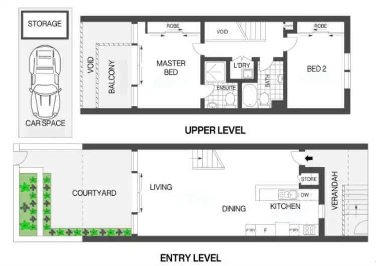 Floorplan of Homely townhouse listing, 13/95 Euston Road, Alexandria NSW 2015