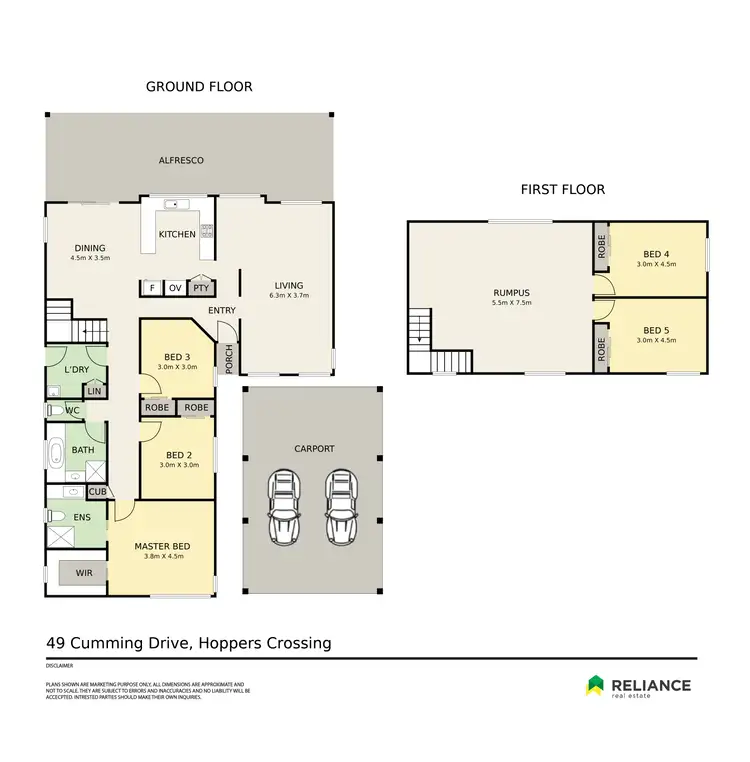 Floorplan of Homely house listing, 49 Cumming Drive, Hoppers Crossing VIC 3029